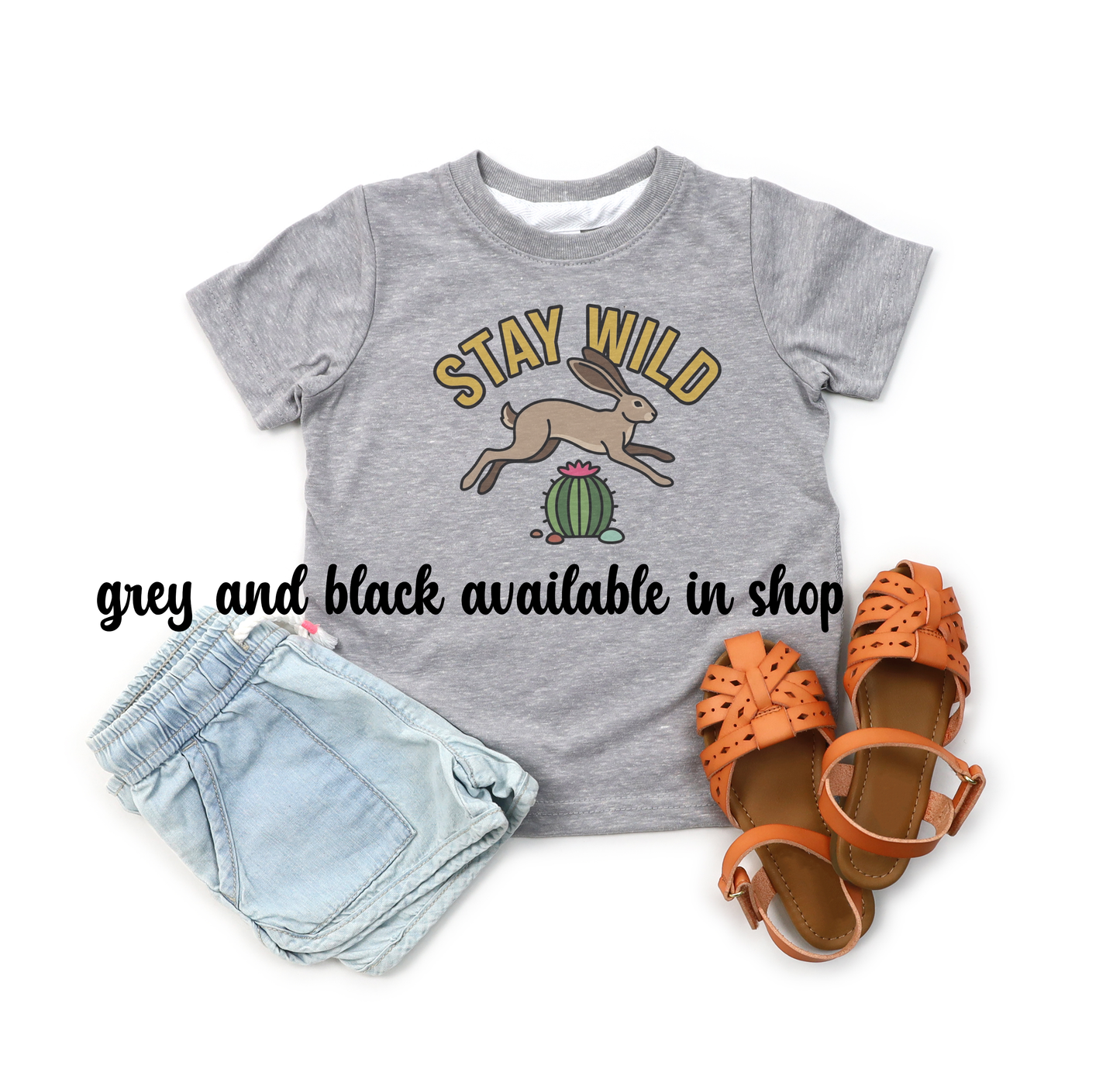 Stay Wild Bunny | White | SS Tee or LS Tee.