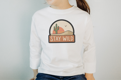 Stay Wild | White | Short or LS Tee