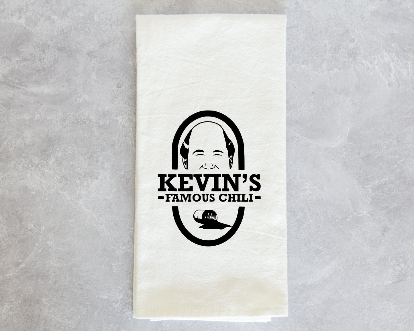 2 Pack Kevin's famous chili Everyone is Going to Get to Know Each Other in The Pot quote office funny kitchen towel housewarming gift