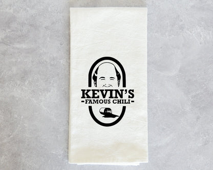 2 Pack Kevin's famous chili Everyone is Going to Get to Know Each Other in The Pot quote office funny kitchen towel housewarming gift