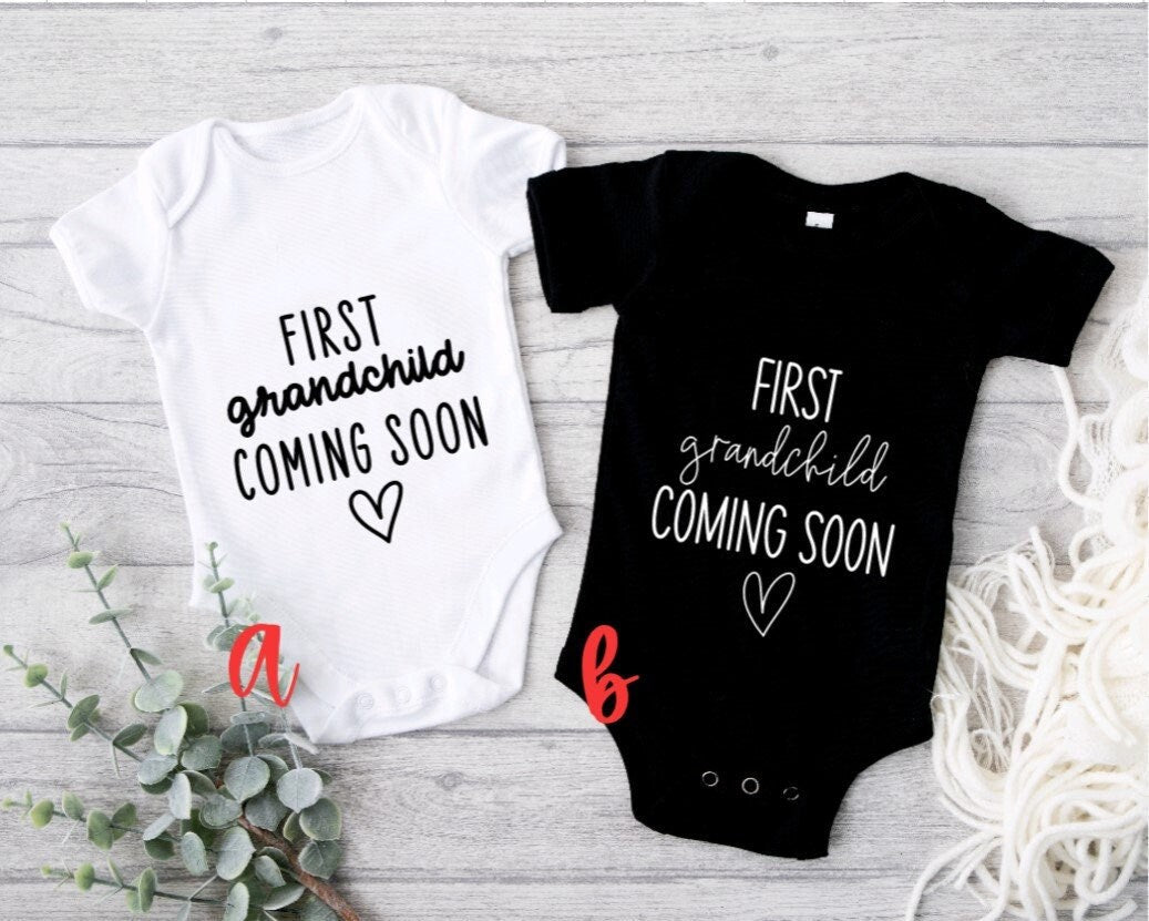 Announce Your Pregnancy! Promoted From Dog Grandparents to Human Grandparents Gerber ONESIE® brand unisex baby announcement bodysuit reveal