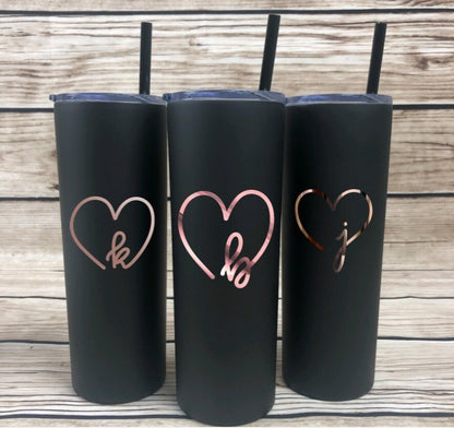 Vinyl Initial Decal DIY laptop luggage bottle tumbler Holographic -transfer tape & instructions included!