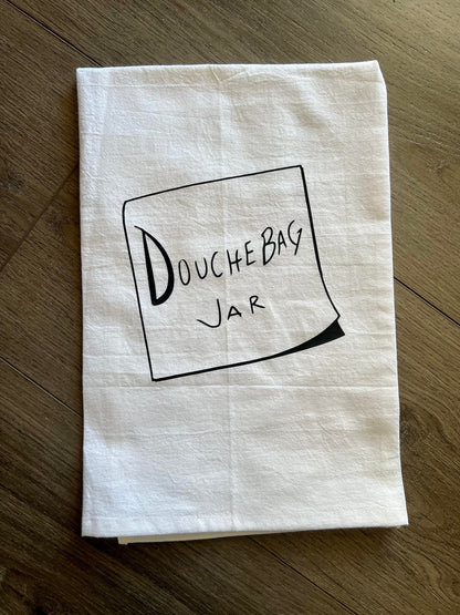 New Girl Douchebag Jar Funny Kitchen Towel housewarming gift New Girl Merch Schmidt