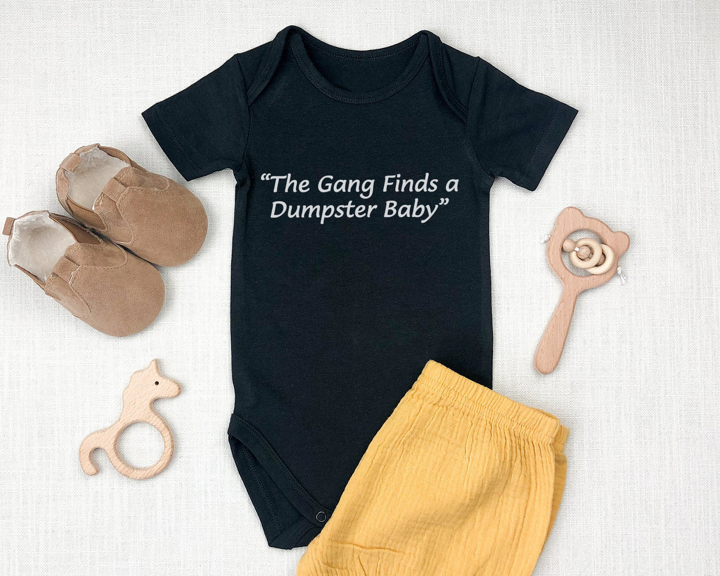 2 Pack The Gang Finds a Dumpster Baby & DB | Always Sunny in Philadelphia | Unisex Gerber ONESIE® | funny twin baby shower gift bodysuit