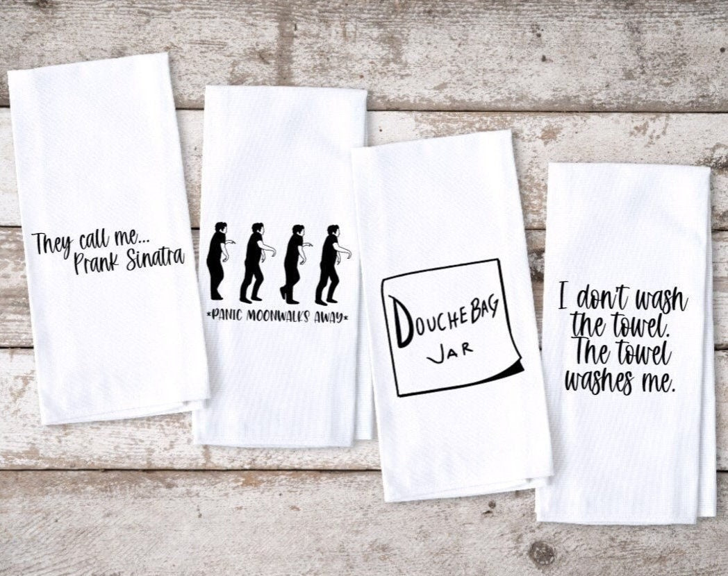 New Girl 4 Pack Funny Kitchen Towel housewarming gift New Girl Merch