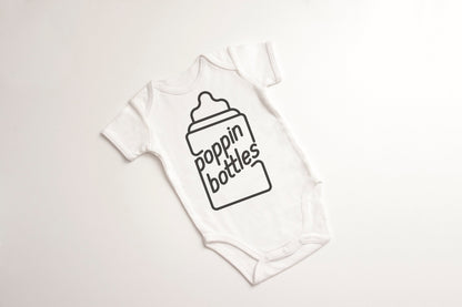 Poppin Bottles Gerber ONESIE® brand unisex onesie 0-3, 6-9 & 3-6 months funny onesie popping bottles baby shower gift bodysuit