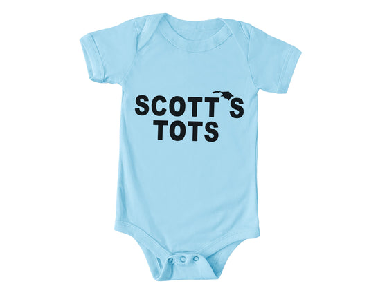 Office Gerber ONESIE® brand Bodysuit The Scott's Tots Halloween outfit 0-3, 3-6 & 6-9 months blue baby shower gift birthday gift unisex