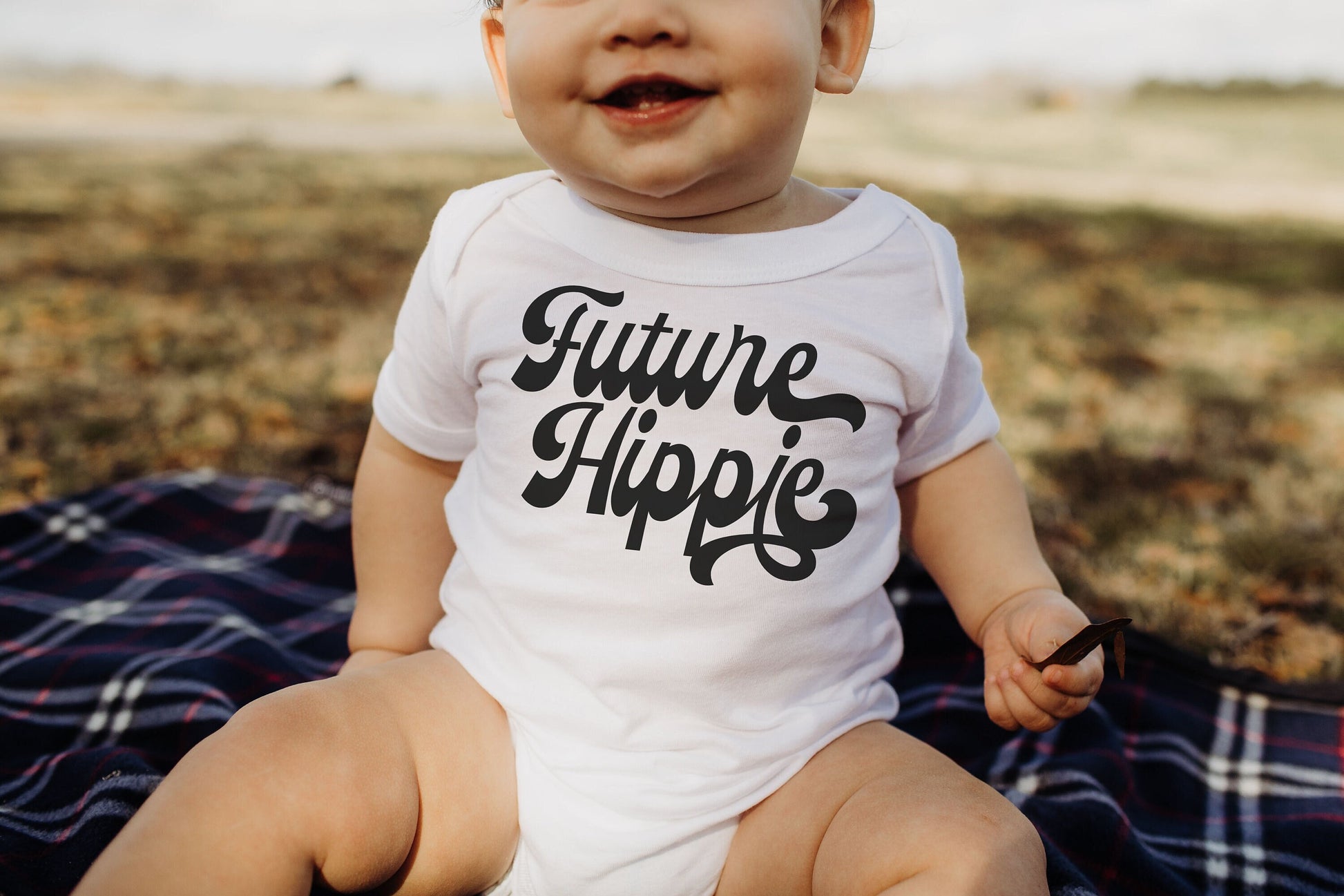 Future Hippie | Gerber onesie ® 0-3, 6-9, 3-6 months baby Funny Cute Baby Shower Gift Bodysuit