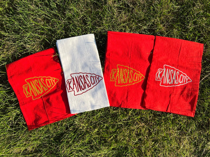 MADE IN KC! Kansas City Heart Kitchen Towel - Perfect for game day! Housewarming Gift - Football at Arrowhead - First Apartment / House