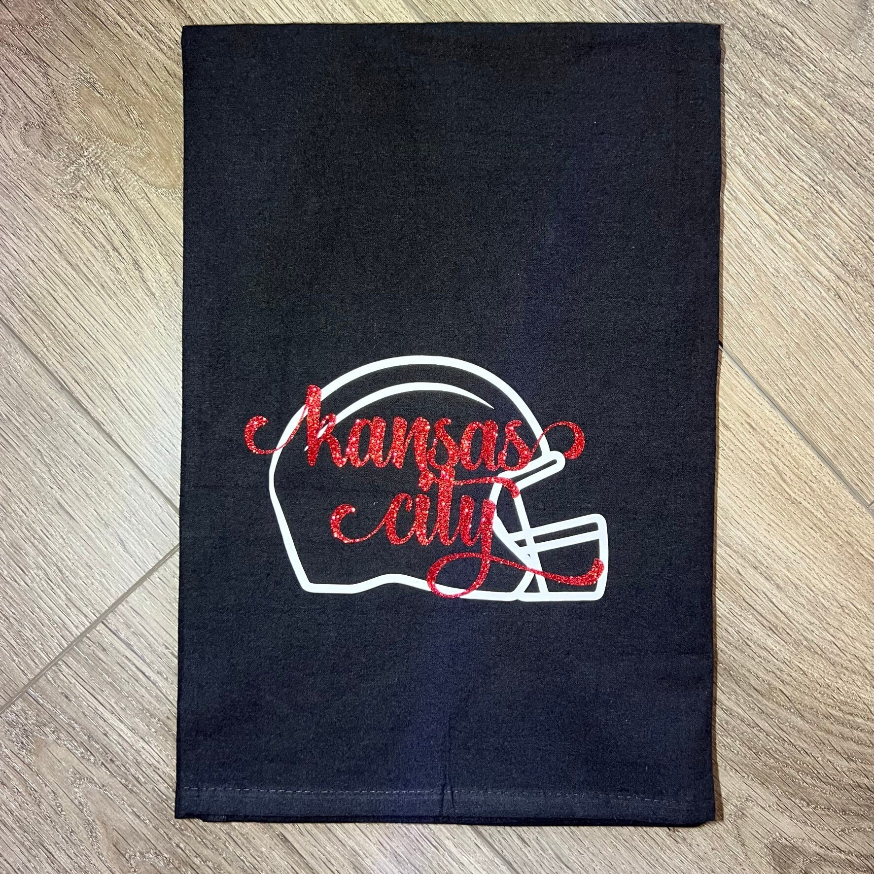 MADE IN KC Helmet Kansas City Kitchen Towel - Perfect for game day! Housewarming Gift - Football at Arrowhead - First Apartment/House