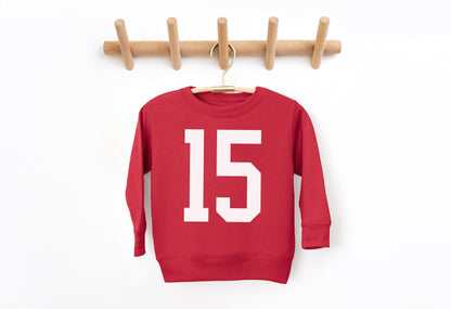 MADE IN KC 15 Toddler Kansas City Arrowhead Red Sweatshirt Long & Short Sleeve T-Shirt Mamomes | Perfect for Game Day! | Soft!