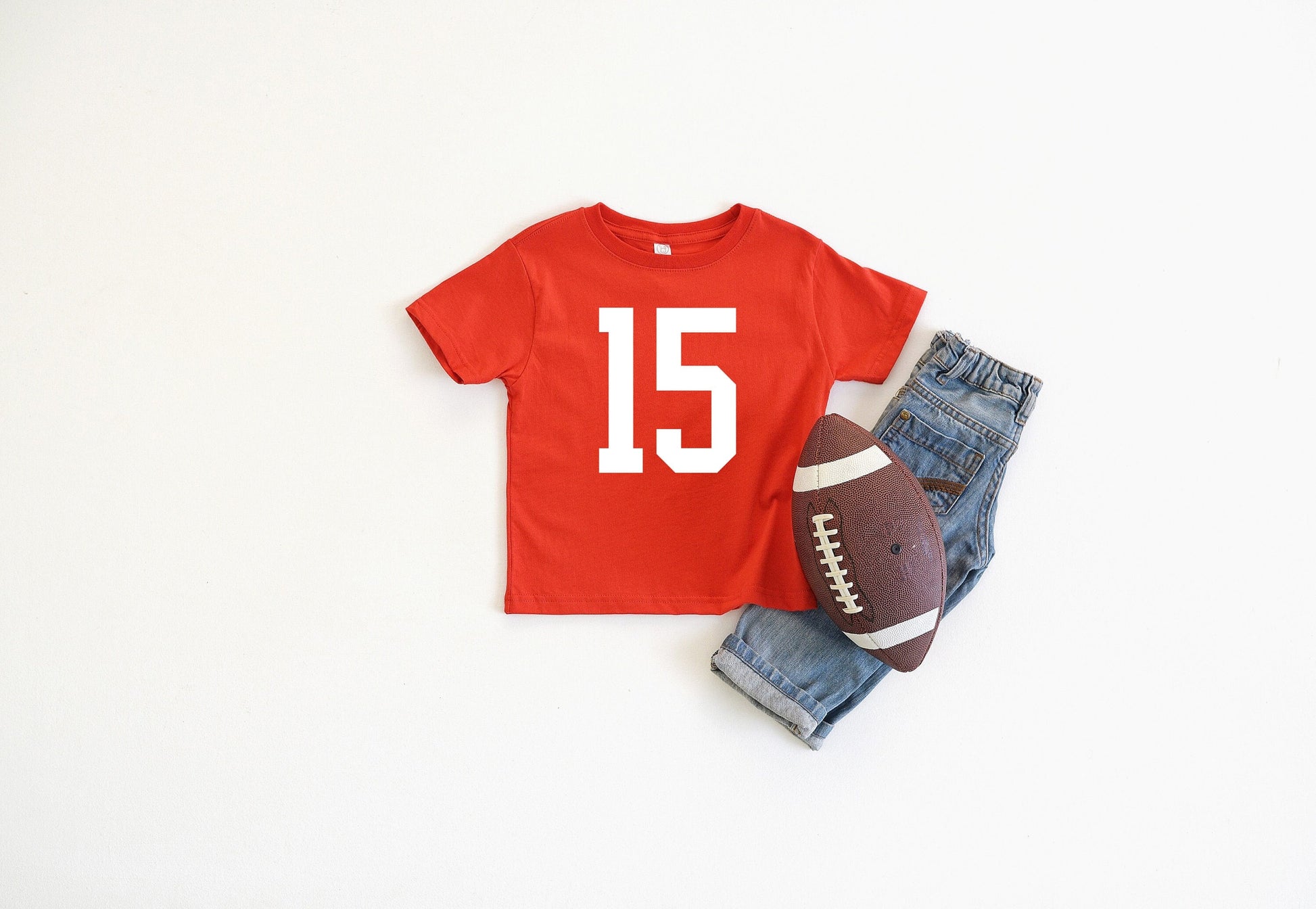 MADE IN KC 15 Toddler Kansas City Arrowhead Red Sweatshirt Long & Short Sleeve T-Shirt Mamomes | Perfect for Game Day! | Soft!