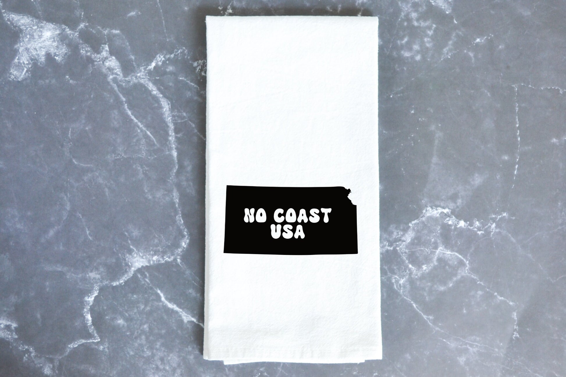 No Coast USA Kitchen Towel - Perfect Housewarming Gift - Kansas - First Apartment/House MADE in KC!