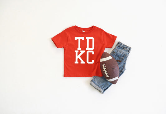 MADE In KC TDKC Kansas City Toddler Tee | Perfect for Game Day! | Super Soft! Red Black White Sweatshirt Long & Short Sleeve T-Shirt T td kc