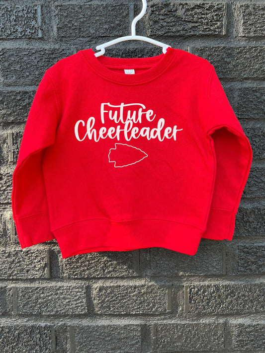 MADE IN KC Toddler Kansas City Arrowhead Red Sweatshirt Long & Short Sleeve T-Shirt | Perfect for Game Day! | Super Soft!