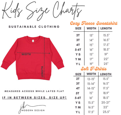 Toddler Heart Kansas City Red Sweatshirt Long & Short Sleeve T-Shirt | Perfect for Game Day! | Made here in KC | Super Soft!