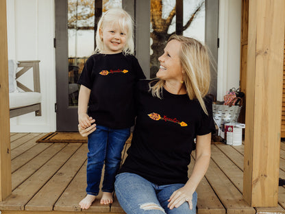 MADE IN KC Kansas City Arrow | Black Sweatshirt Long & Short Sleeve T-Shirt | Perfect for Game Day! | Soft! | Unique