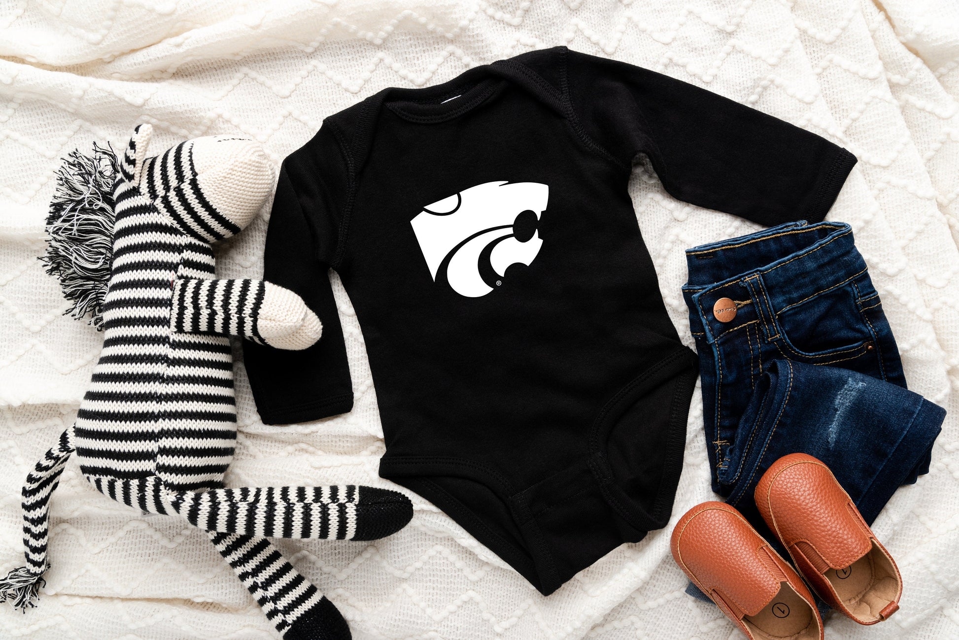 LICENSED K-State ® Gerber ONESIE® Brand | Powercat ™ | KSU | Game day outfit | Baby shower gift | Kansas State University Wildcats | KState