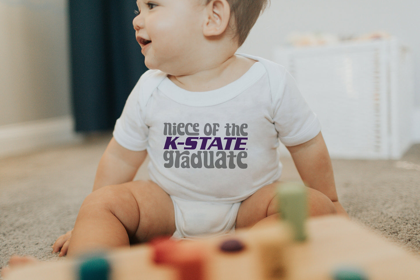 Nephew of the K-State ® Graduate | Gerber ONESIE® Brand | Soft! | KSU Wildcats | Kansas State | Licensed KState | Infant