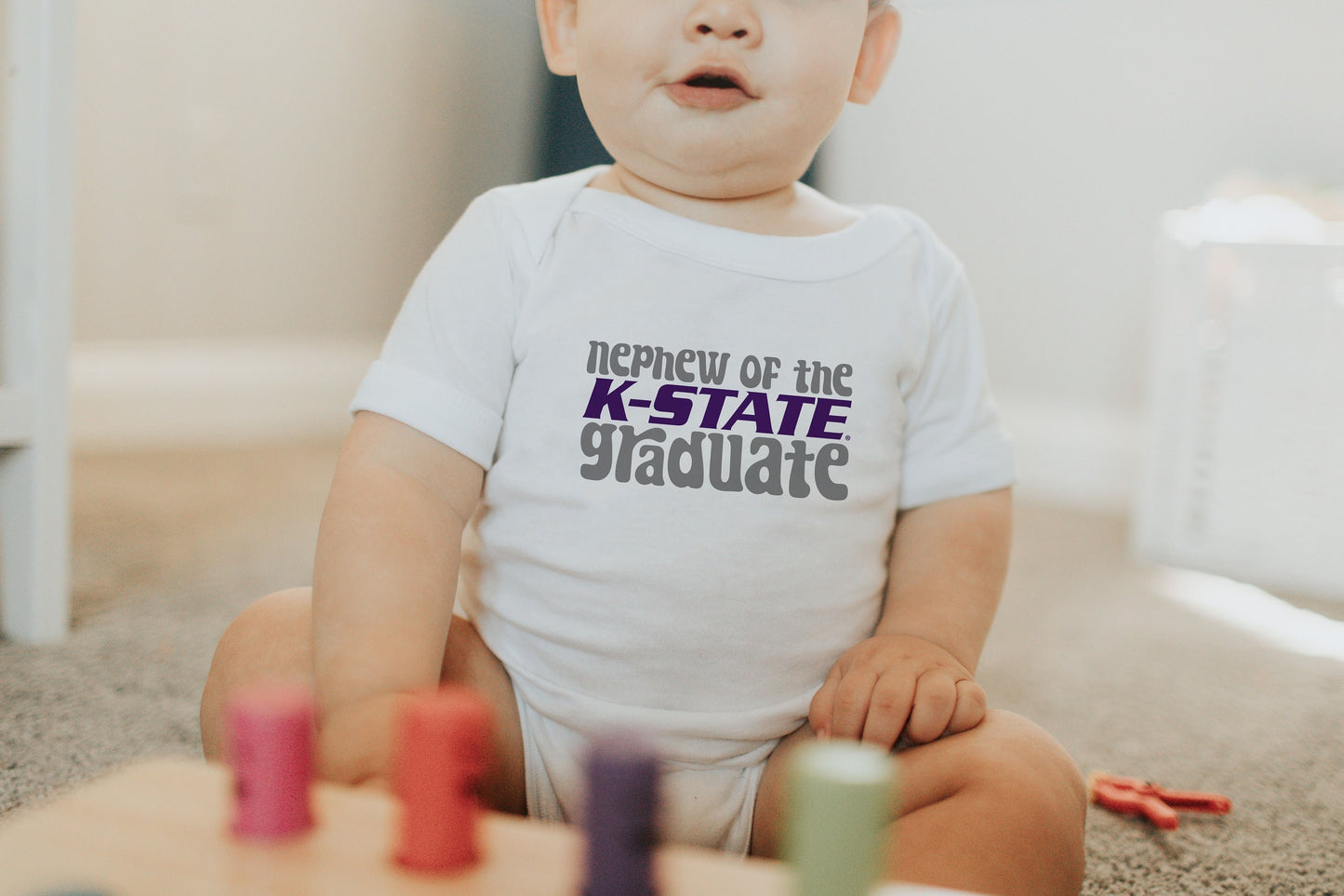 Nephew of the K-State ® Graduate | Gerber ONESIE® Brand | Soft! | KSU Wildcats | Kansas State | Licensed KState | Infant