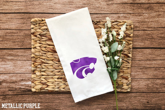 K-State Kitchen Towel - Perfect for game day! Housewarming Gift - College Dorm Room - First Apartment/House | Made in Kansas! Licensed | KSU