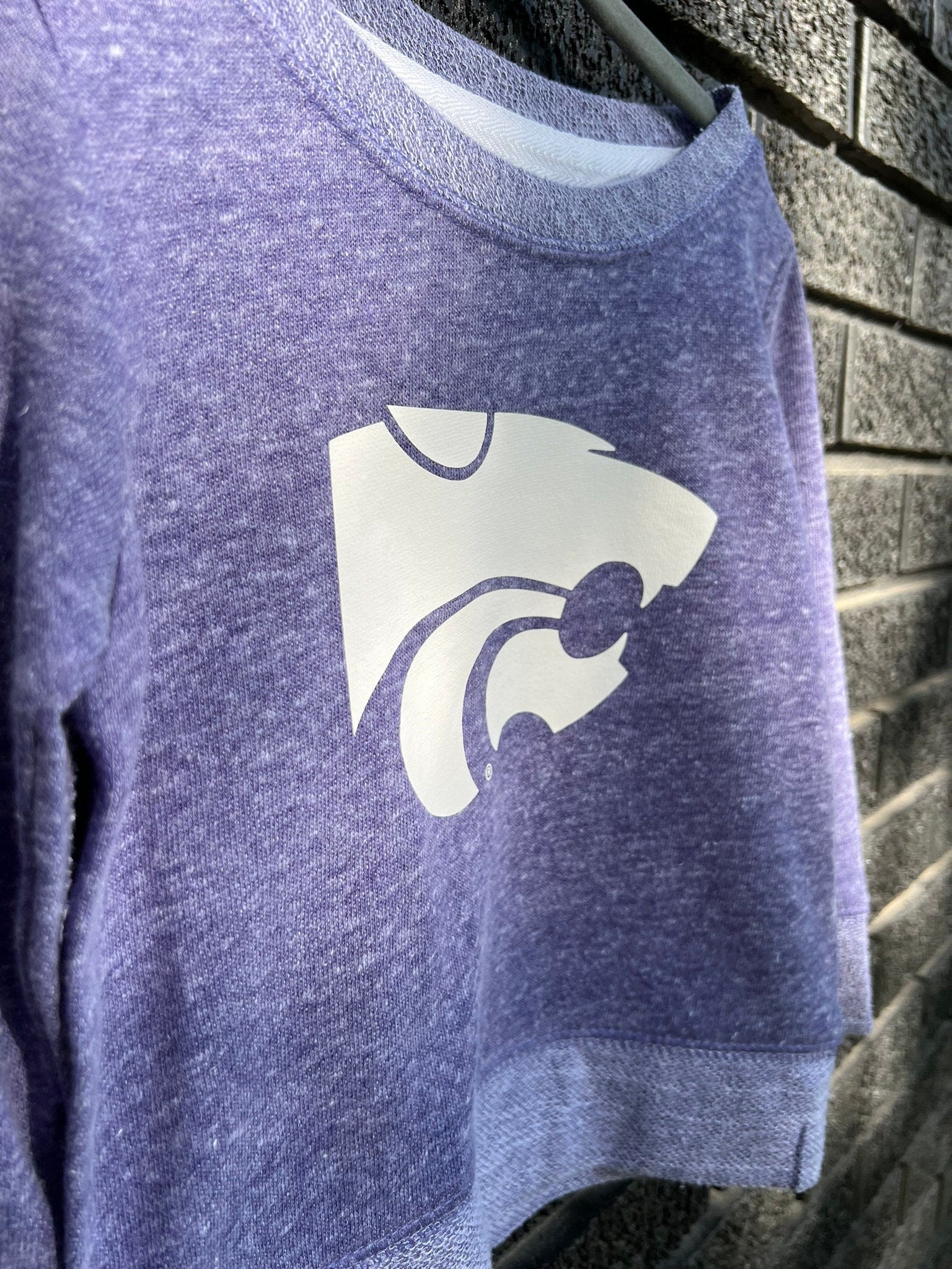 LICENSED K-State ® Terry Crew Sweatshirt | KSU | Powercat | Kansas State University Wildcats | KState | Youth & Toddler Kids