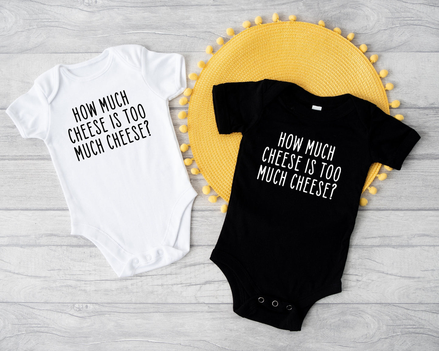 Always Sunny in Philadelphia funny Gerber ONESIE® brand How Much Cheese is Too Much Cheese? baby shower gift Charlie bodysuit unisex