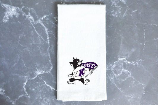 K-State Vintage Willie Kitchen Towel - Perfect for game day! Housewarming Gift - College Dorm Room - First Apartment/House | Licensed | KSU