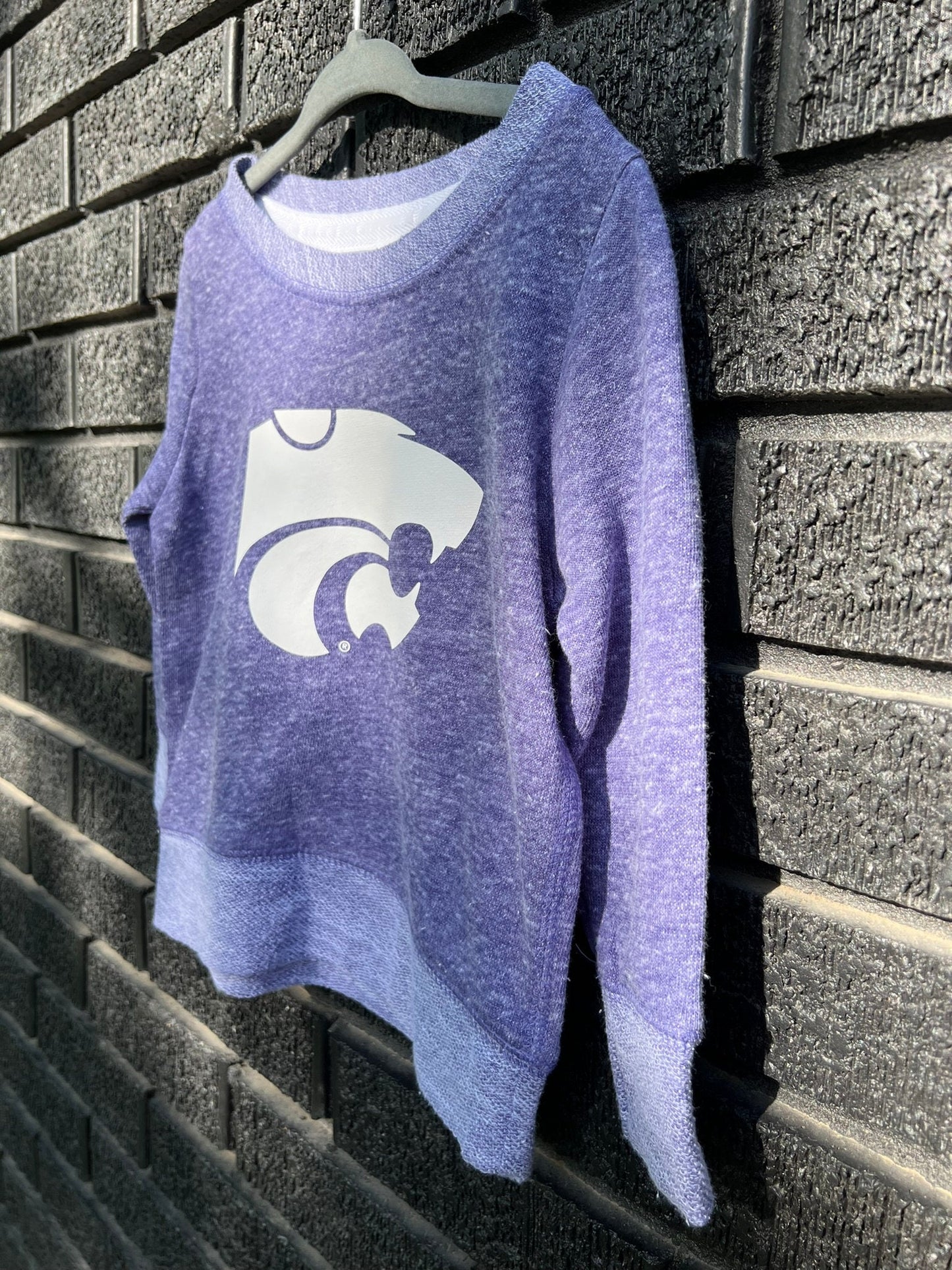 LICENSED K-State ® Terry Crew Sweatshirt | KSU | Powercat | Kansas State University Wildcats | KState | Youth & Toddler Kids