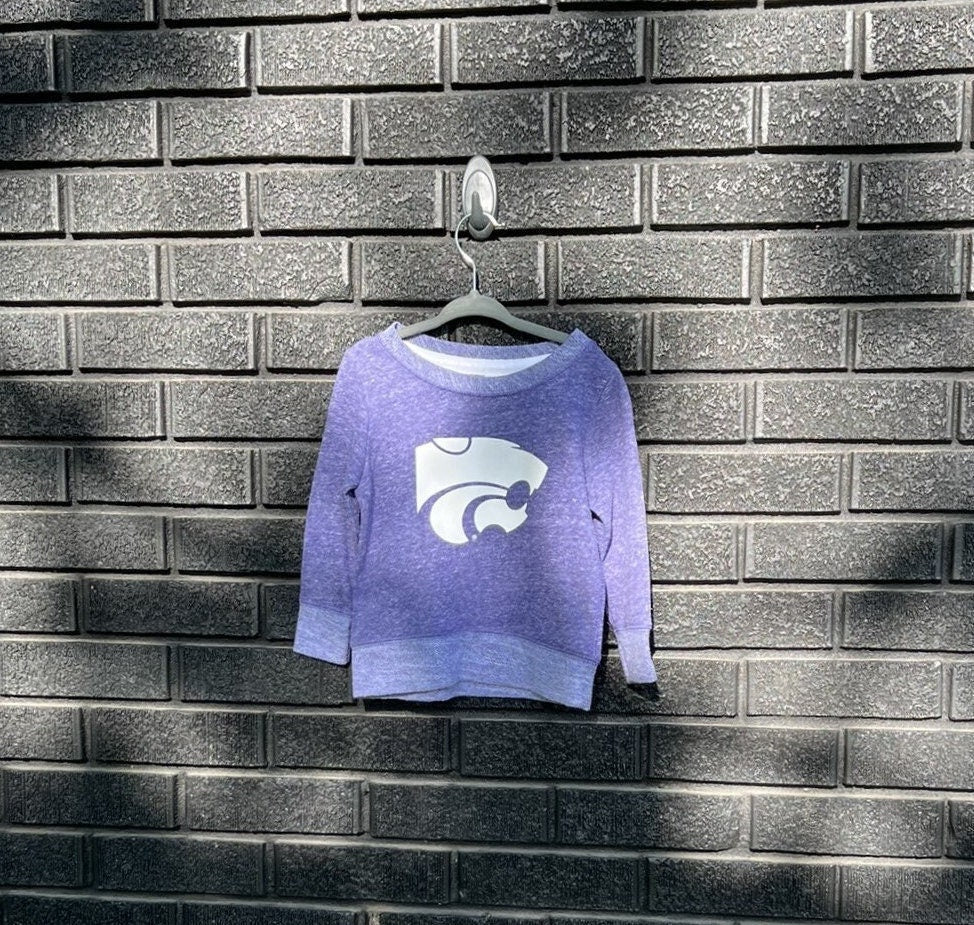 LICENSED K-State ® Terry Crew Sweatshirt | KSU | Powercat | Kansas State University Wildcats | KState | Youth & Toddler Kids