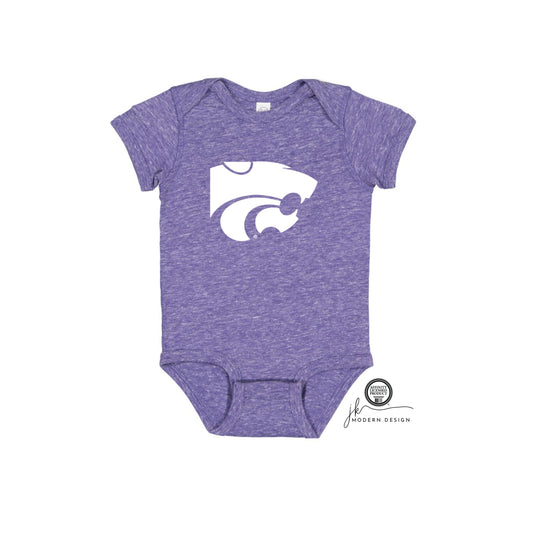 LICENSED K-State ® Gerber ONESIE® Brand | Powercat ™ | KSU | Game day outfit | Baby shower gift | Kansas State University Wildcats | KState