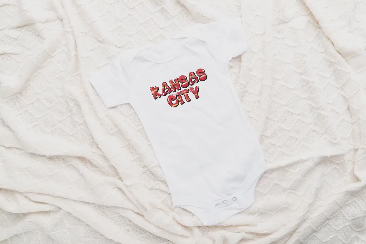 Graffiti Kansas City | Football Gerber onesie® | Baby Shower Gift