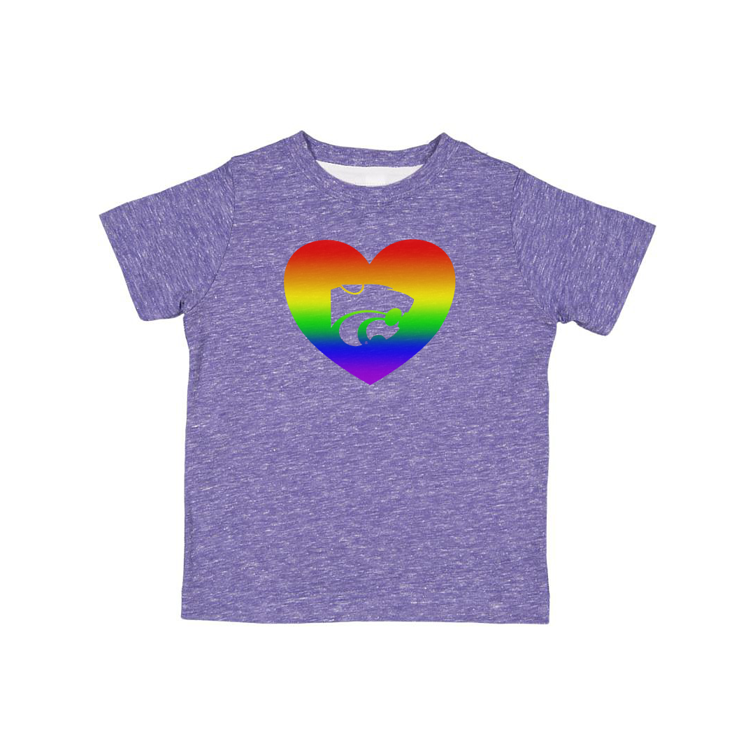 Kids Pride Heart | K-State ® Sweatshirt & Long or Short Sleeve TShirt