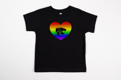 Kids Pride Heart | K-State ® Sweatshirt & Long or Short Sleeve TShirt