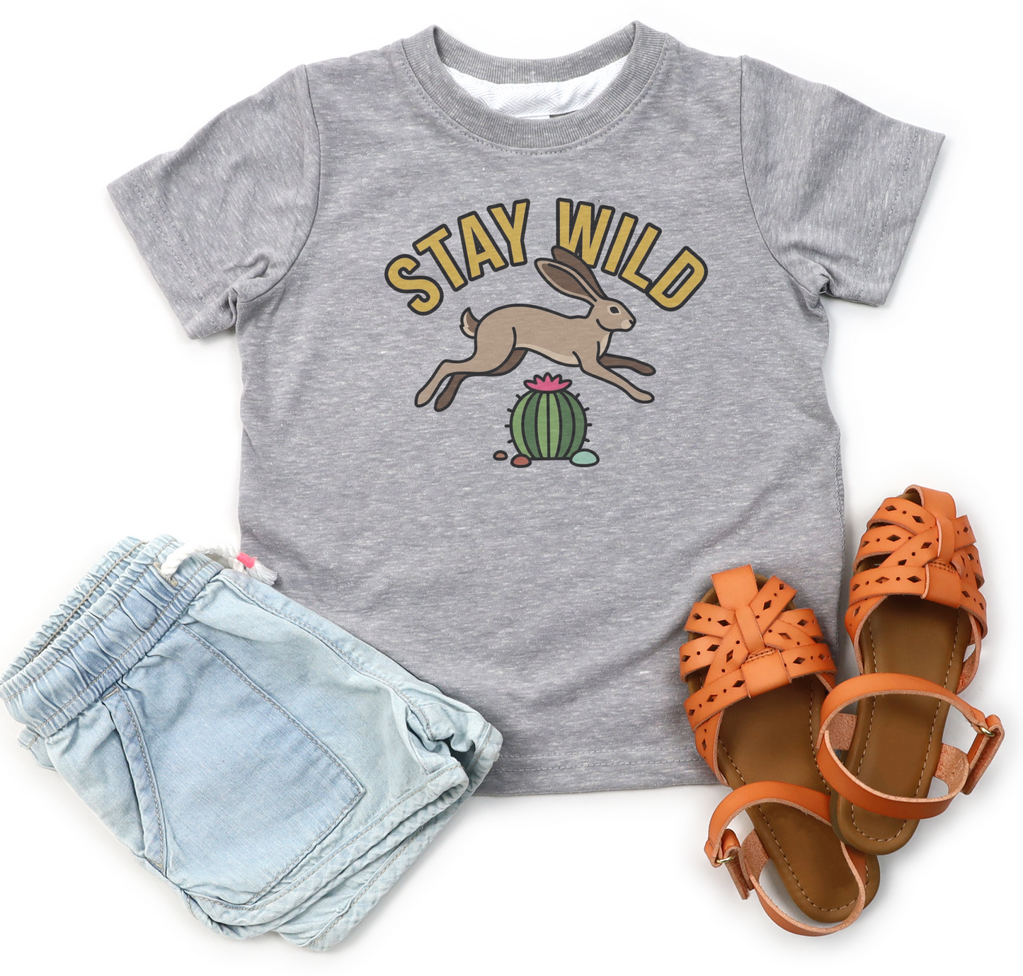 Stay Wild Bunny Melange Tee
