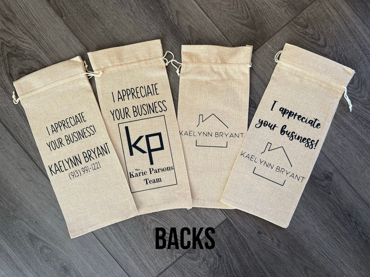 Welcome to Your New Home | Custom wine / liquor gift bags | realtors closing gift housewarming buyers sellers | welcome