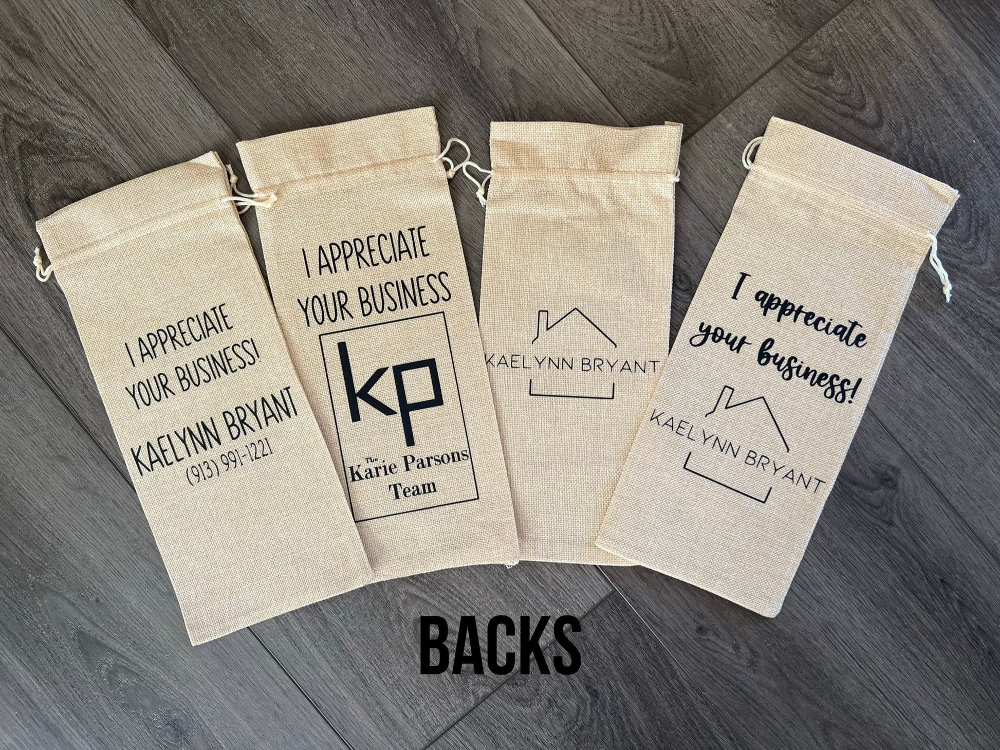 Welcome to Your New Home | Custom wine / liquor gift bags | realtors closing gift housewarming buyers sellers | welcome