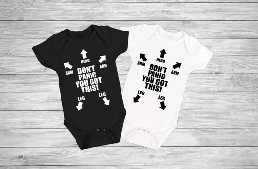 Don't Panic You Got This! | Gerber ONESIE® brand 0-3, 6-9, 3-6 months baby Baby Shower Gift Funny Bodysuit