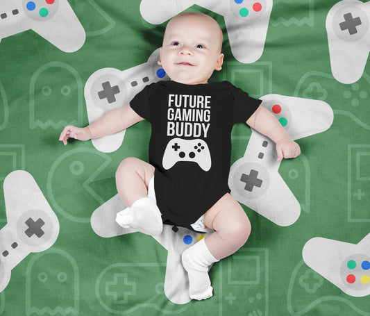 future gaming buddy buddies Gerber ONESIE® brand unisex onesie 6-9 3-6 0-3 months funny onesie bodysuit unixsex baby pregnancy announcement