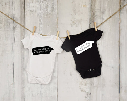 I'll have a bottle of the house white Gerber ONESIE® brand unisex 0-3, 3-6 & 6-9 months funny onesie baby shower gift bodysuit